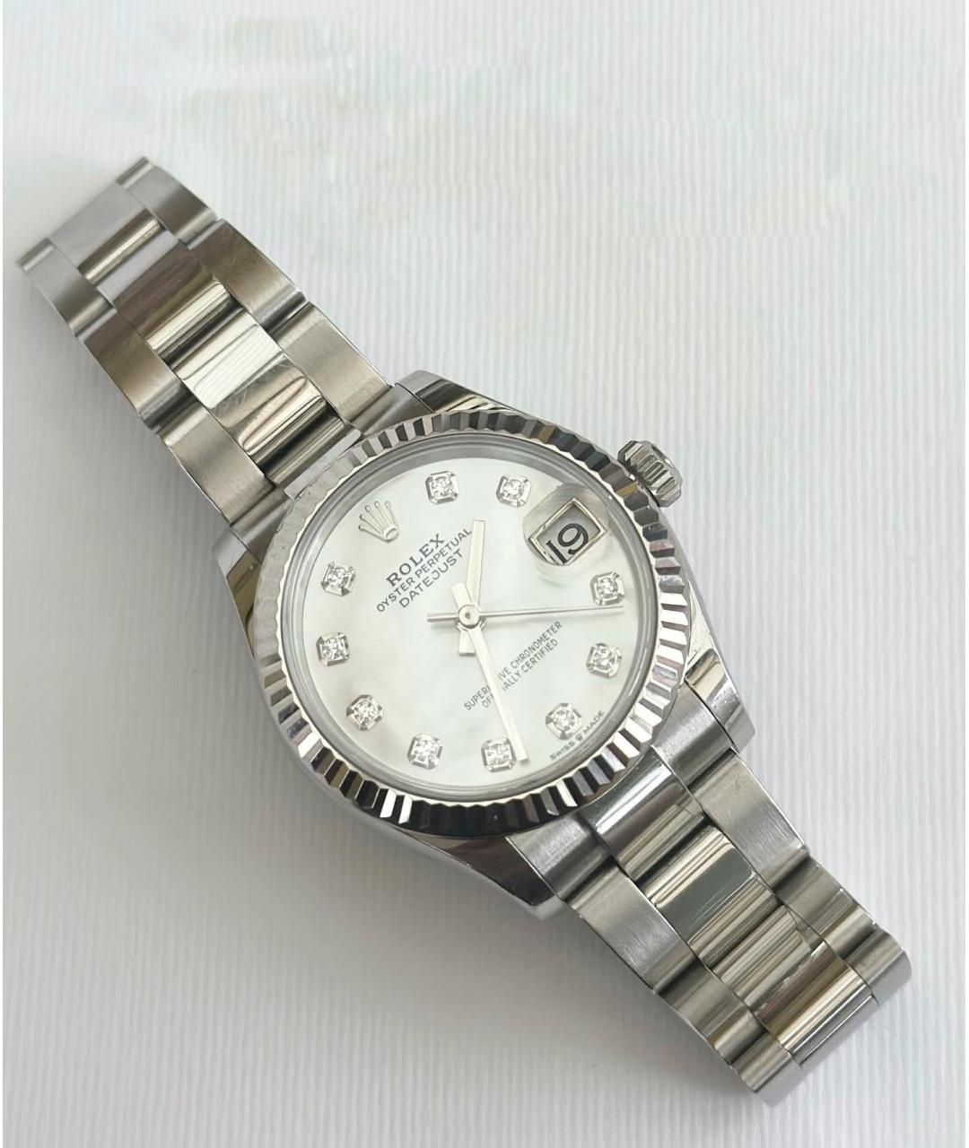 ROLEX Белые часы из белого золота, фото 2