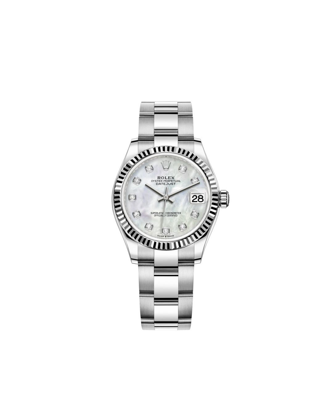 ROLEX Белые часы из белого золота, фото 1