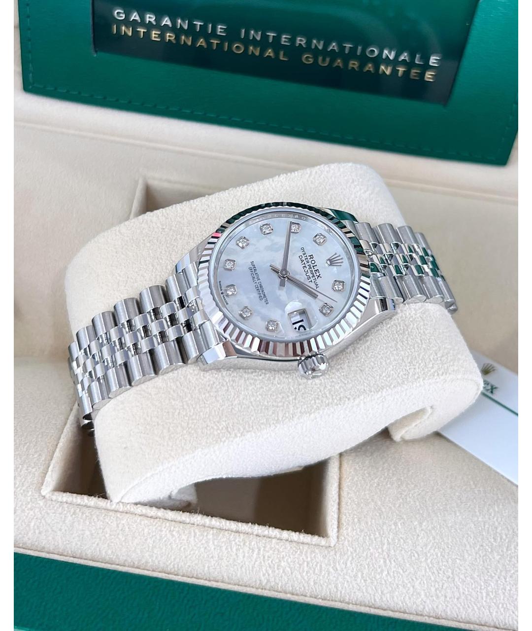 ROLEX Белые часы из белого золота, фото 5