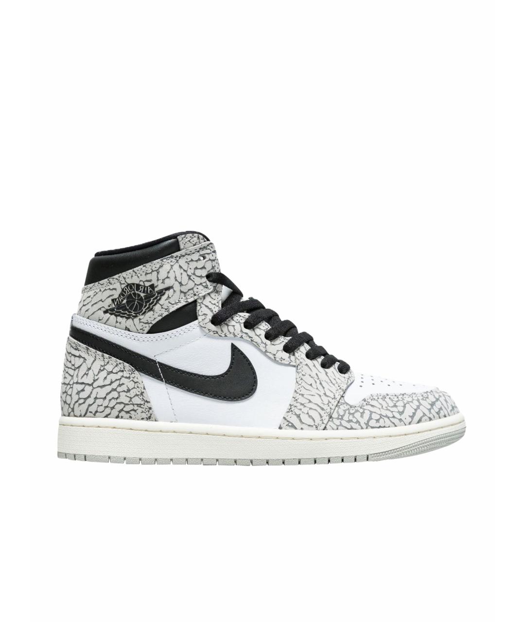 JORDAN Белые кожаные кеды, фото 1