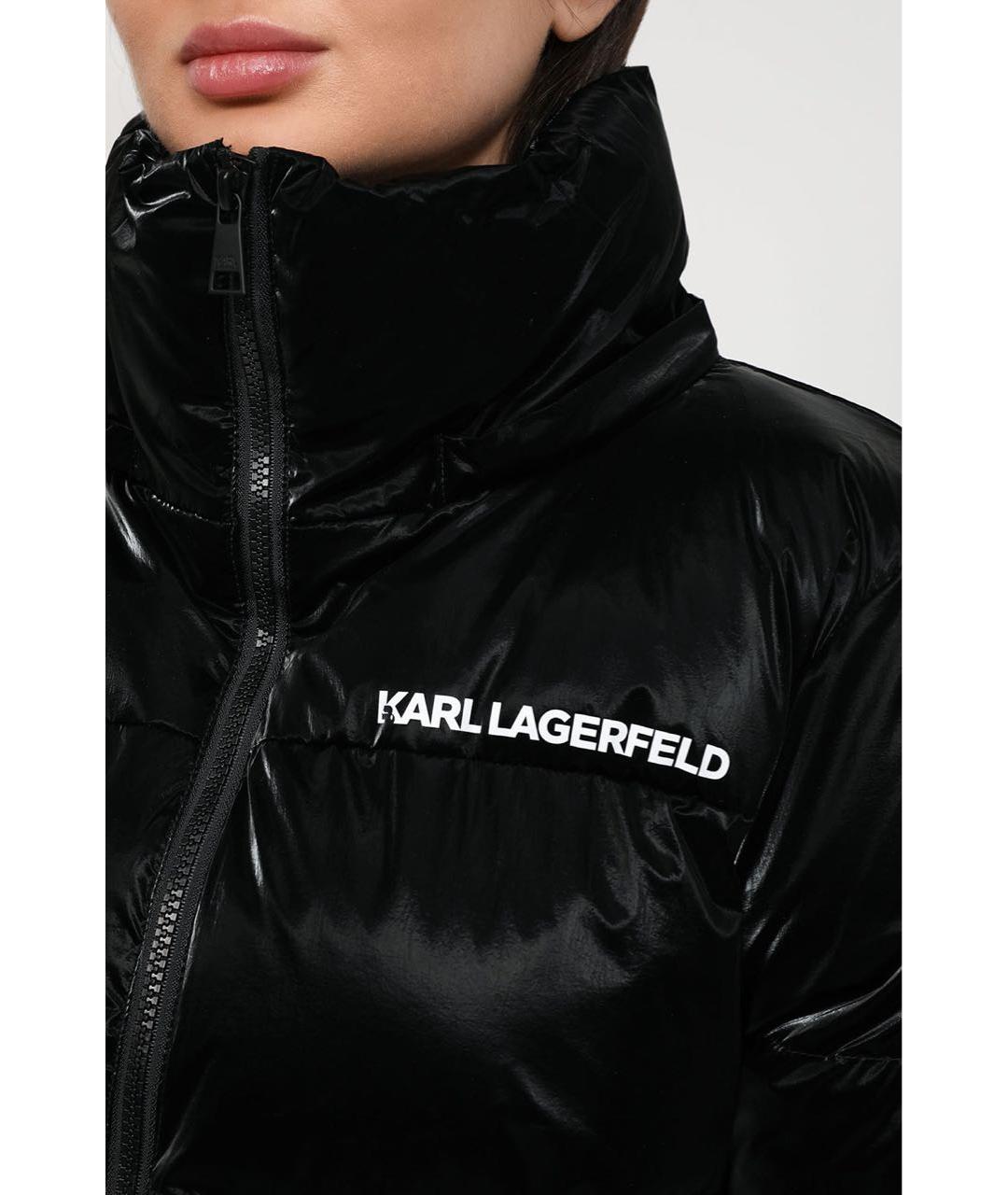 KARL LAGERFELD Черный пуховик, фото 6