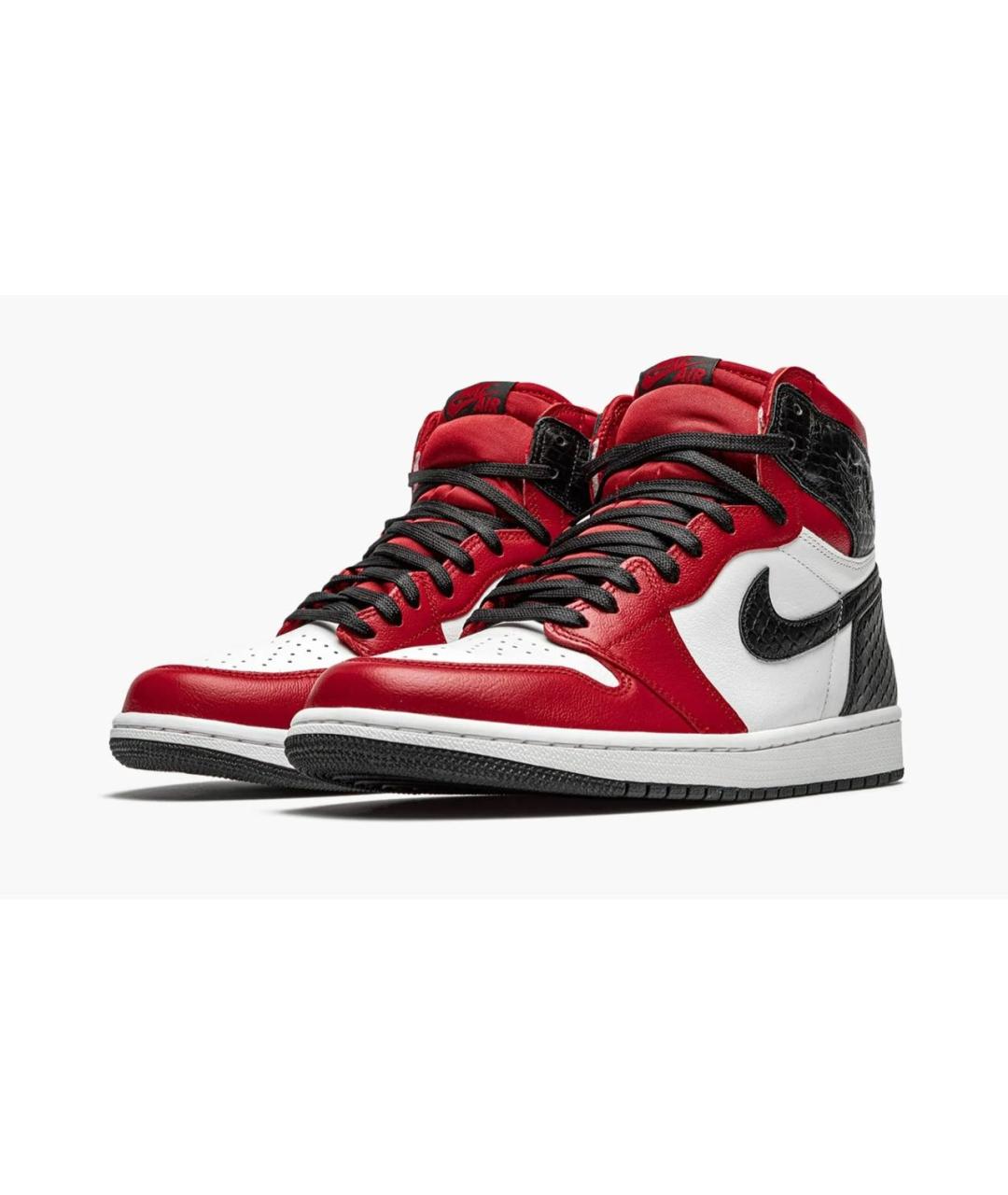 JORDAN Красные кожаные кеды, фото 2