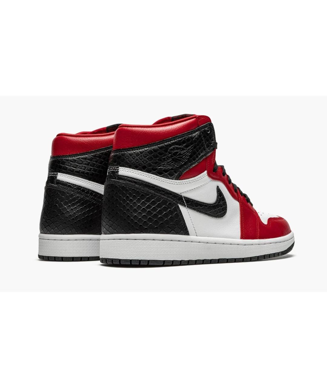 JORDAN Красные кожаные кеды, фото 3