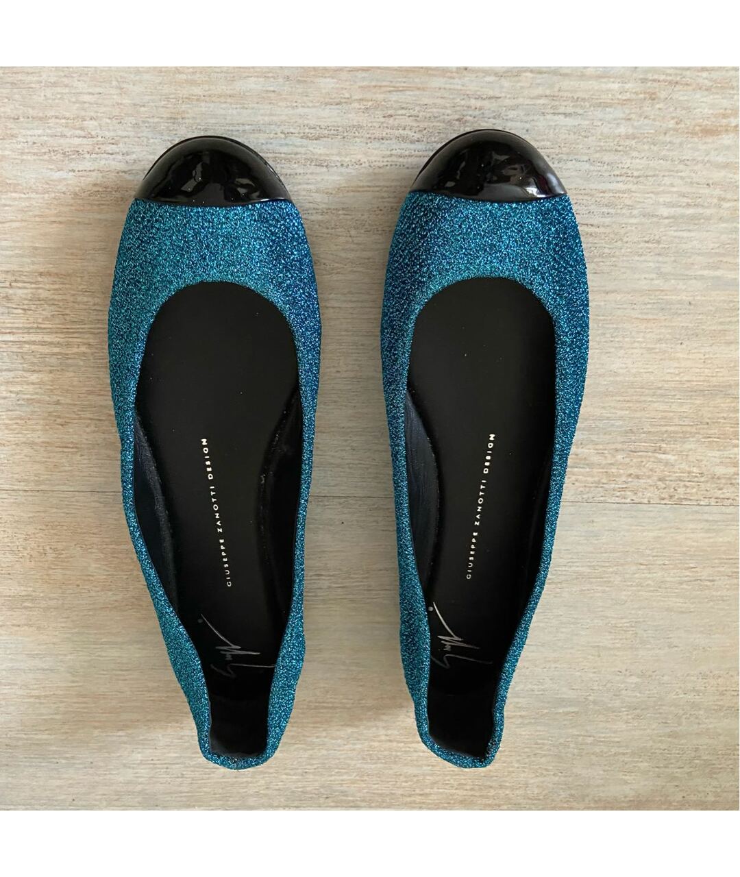 GIUSEPPE ZANOTTI DESIGN Голубые балетки, фото 3