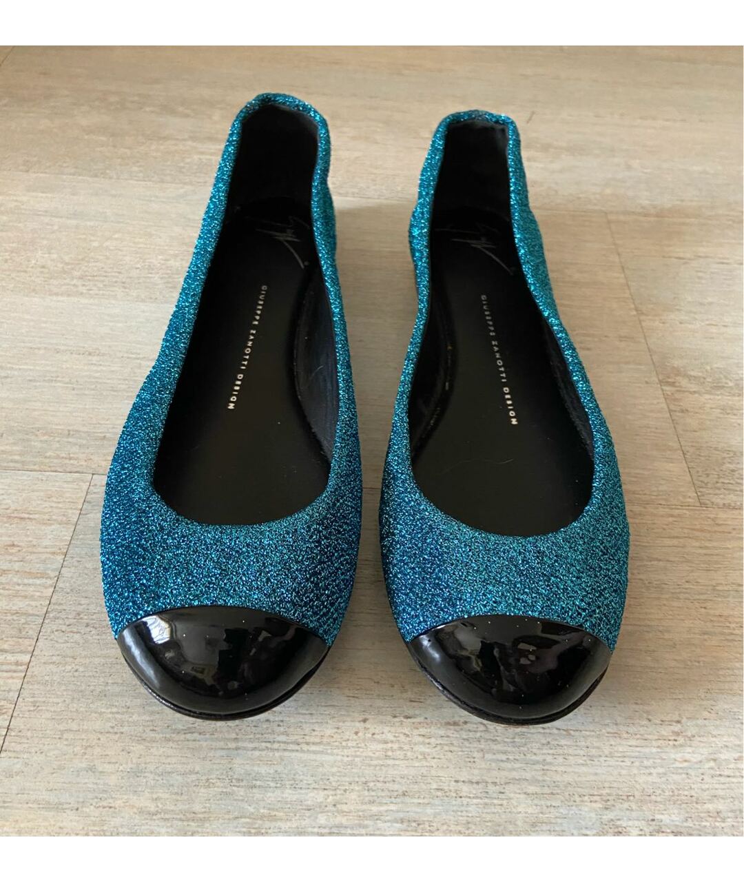 GIUSEPPE ZANOTTI DESIGN Голубые балетки, фото 2