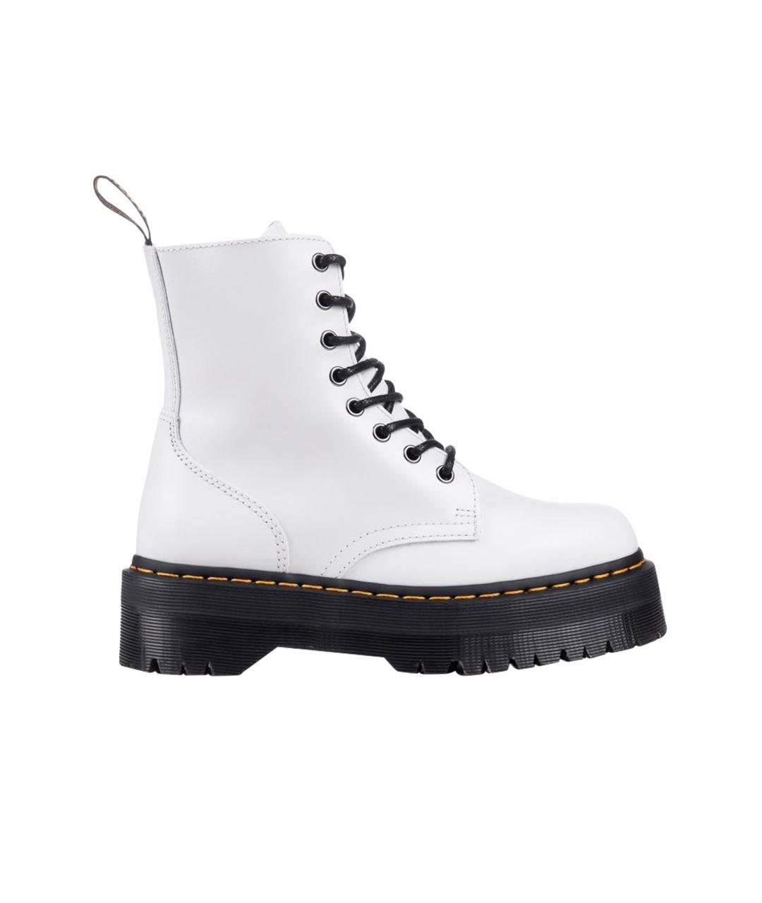 DR. MARTENS Белые кожаные ботинки, фото 1