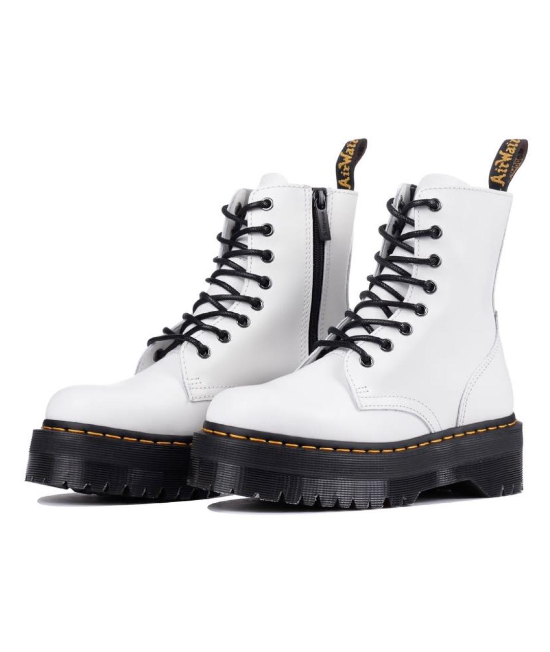 DR. MARTENS Белые кожаные ботинки, фото 5