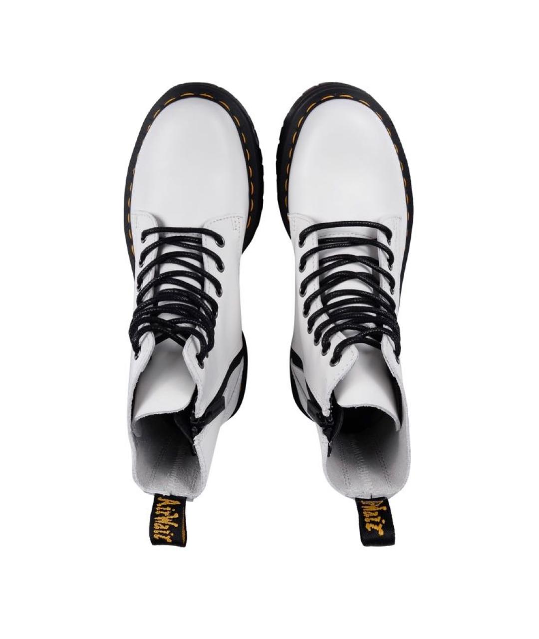 DR. MARTENS Белые кожаные ботинки, фото 3