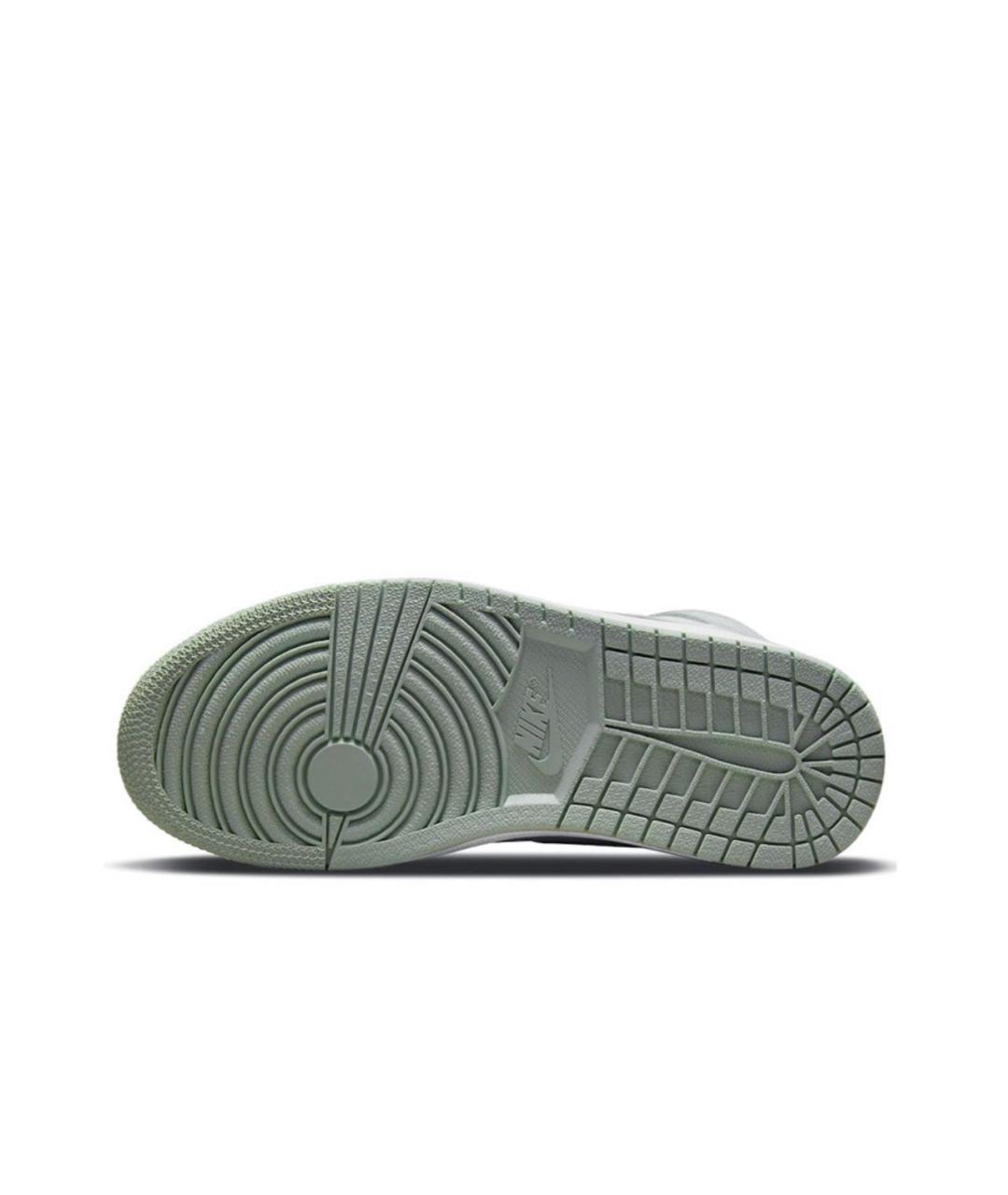 JORDAN Зеленые кожаные кеды, фото 5