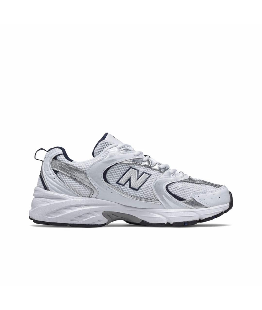 NEW BALANCE Белые синтетические низкие кроссовки / кеды, фото 2