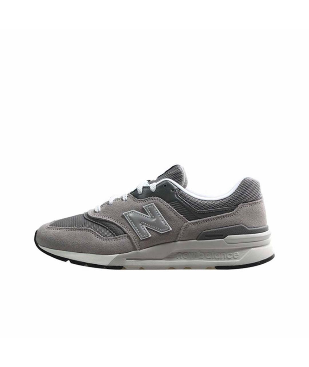 NEW BALANCE Серые замшевые низкие кроссовки / кеды, фото 5