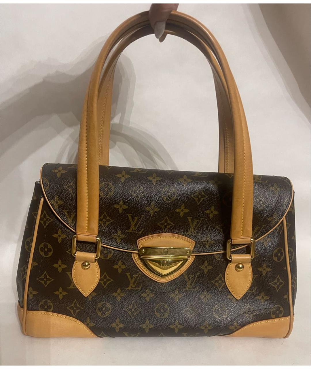 LOUIS VUITTON Коричневая сумка с короткими ручками, фото 9