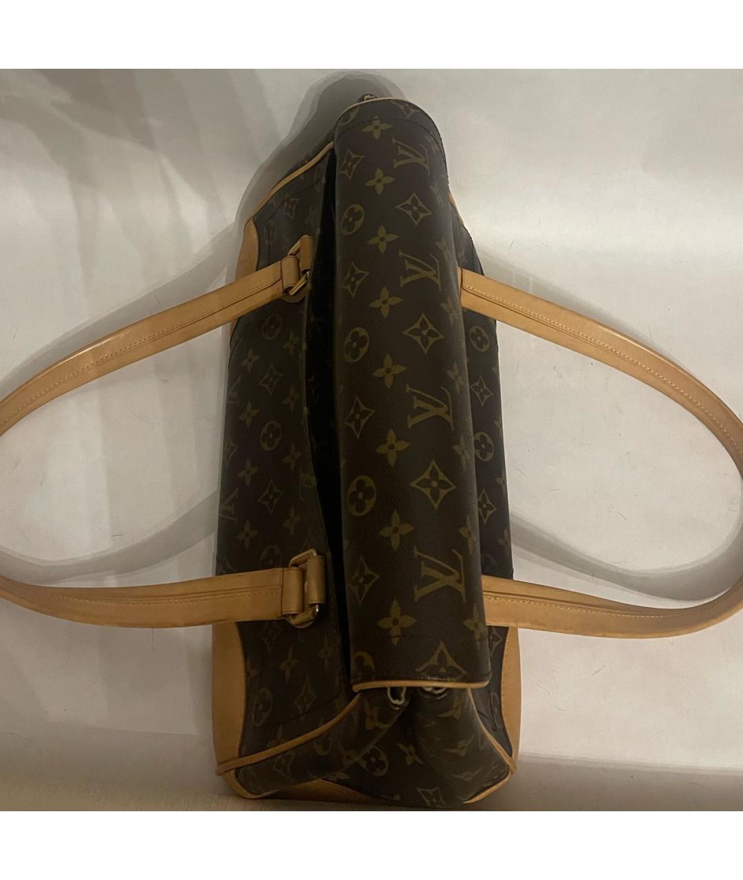 LOUIS VUITTON Коричневая сумка с короткими ручками, фото 2