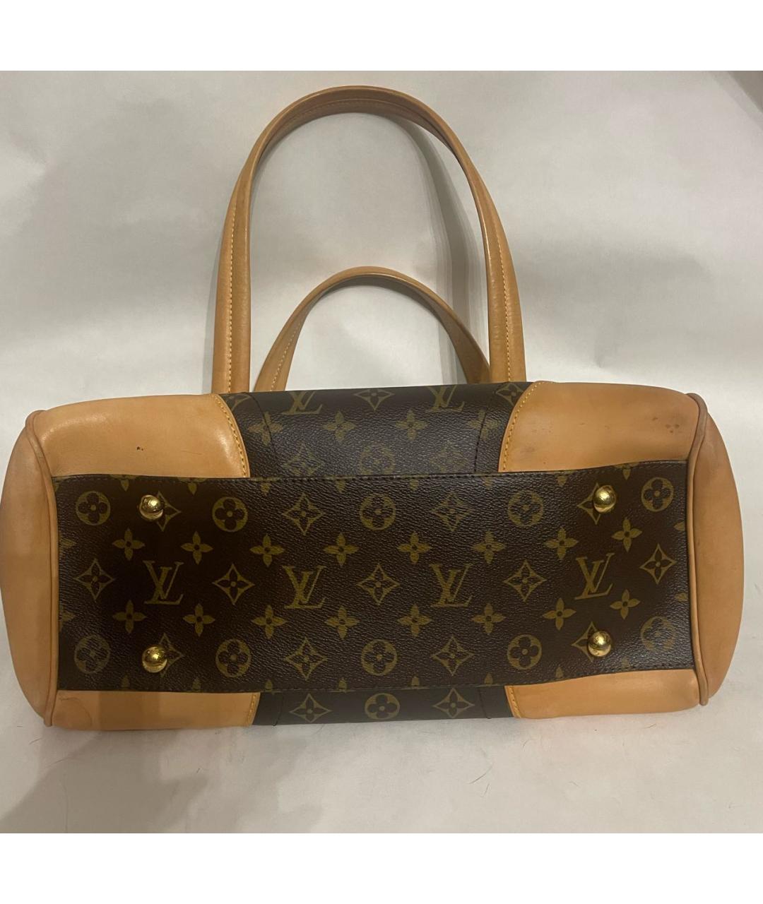 LOUIS VUITTON Коричневая сумка с короткими ручками, фото 6