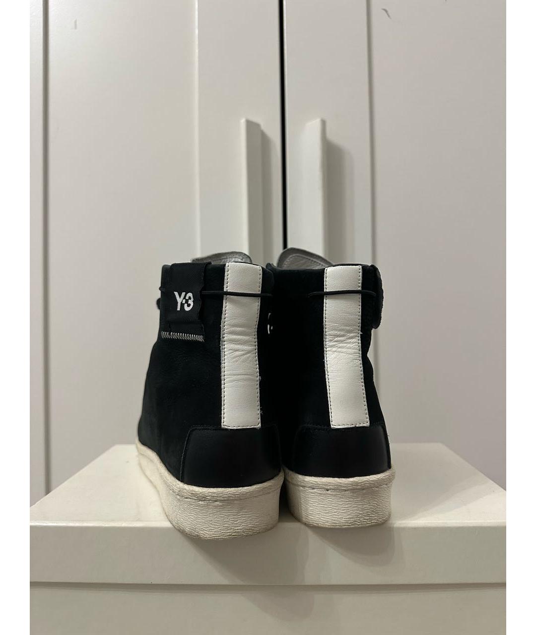 Y-3 Черные высокие кроссовки / кеды, фото 5