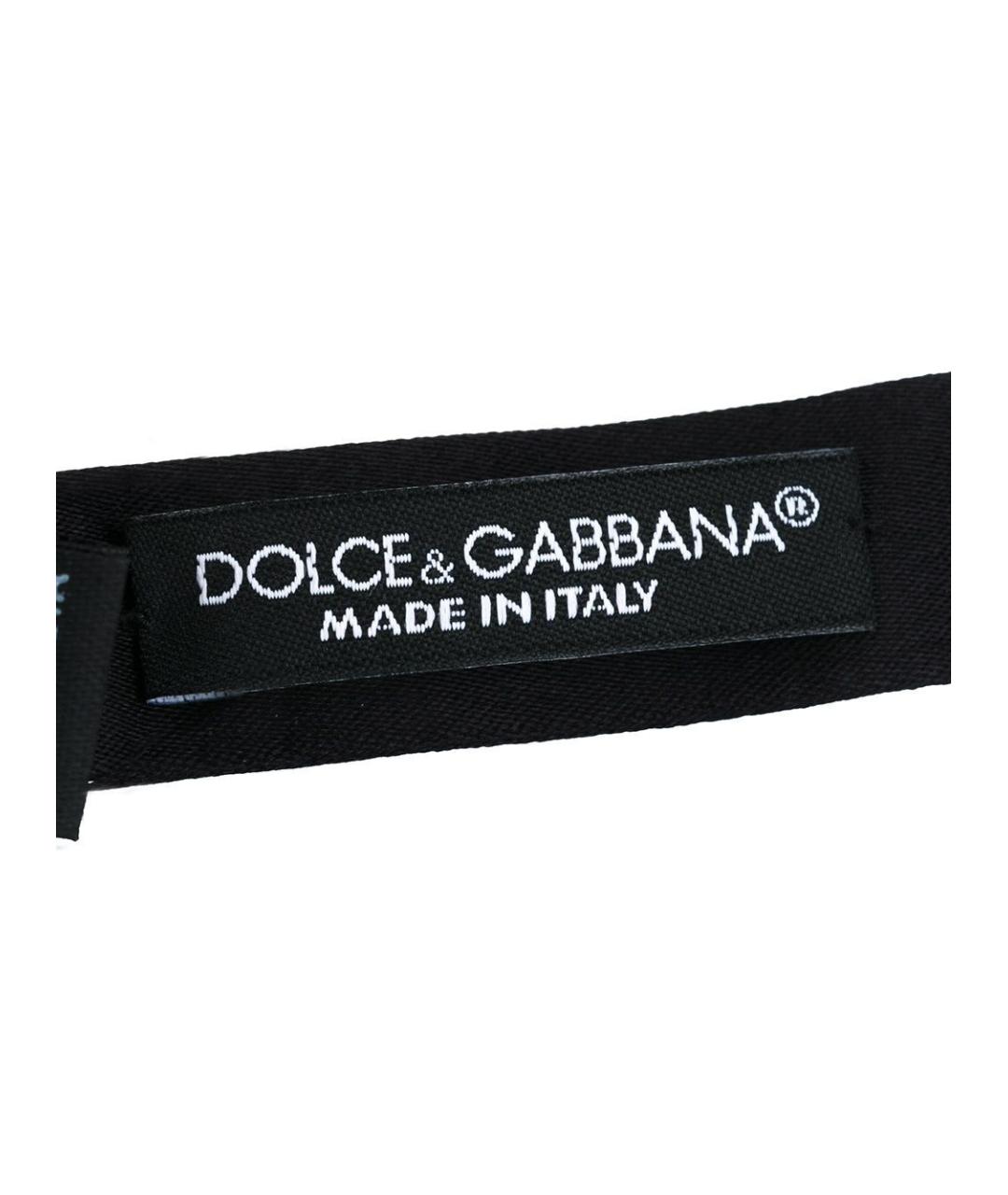 DOLCE&GABBANA Черная шелковая бабочка, фото 5