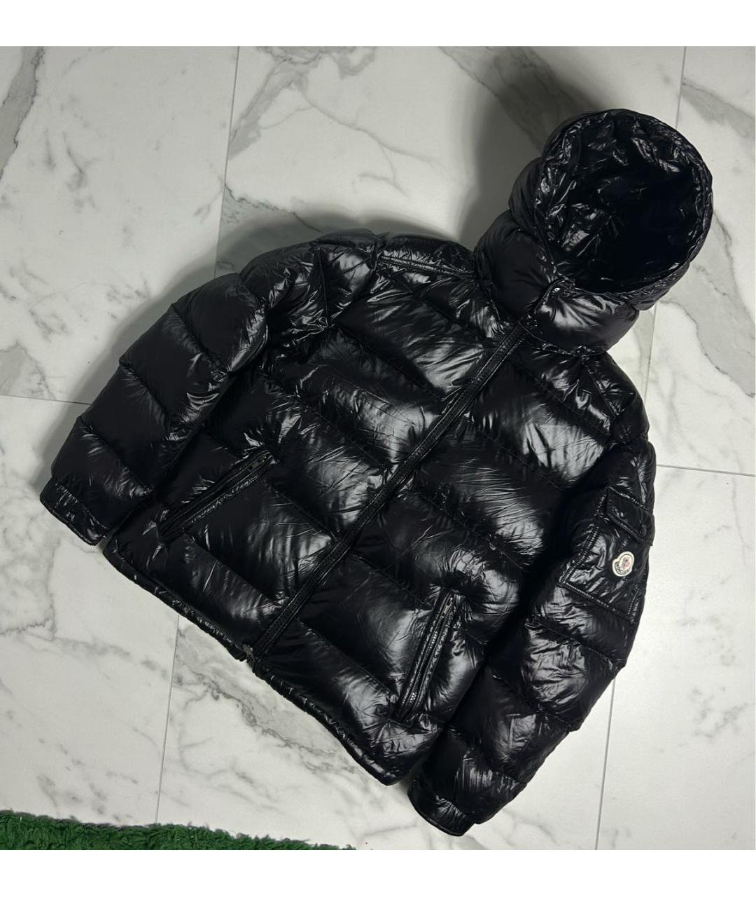 MONCLER Черный пуховик, фото 9