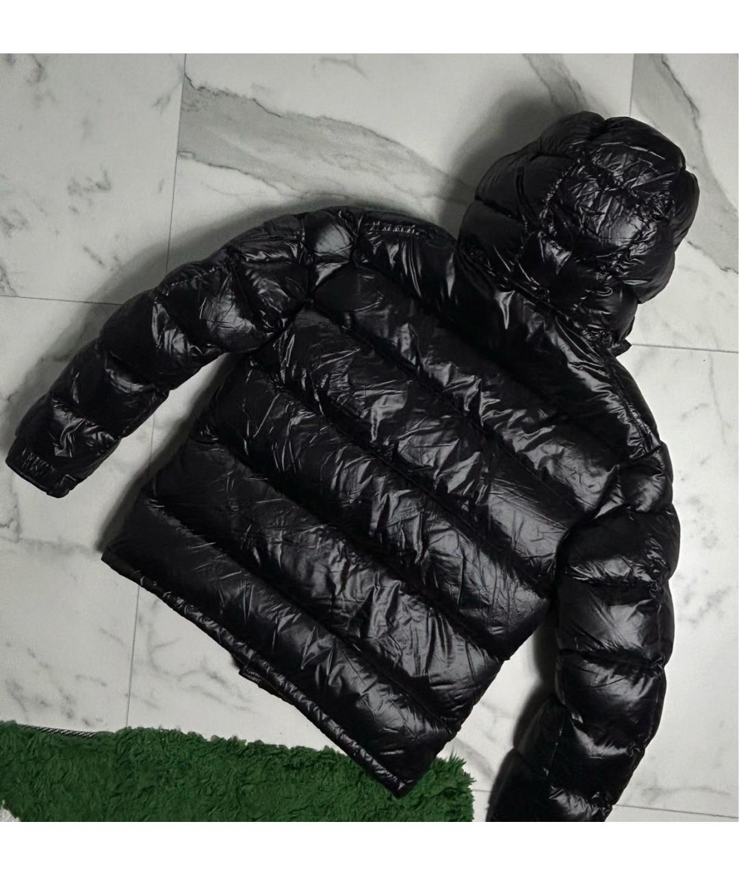 MONCLER Черный пуховик, фото 3