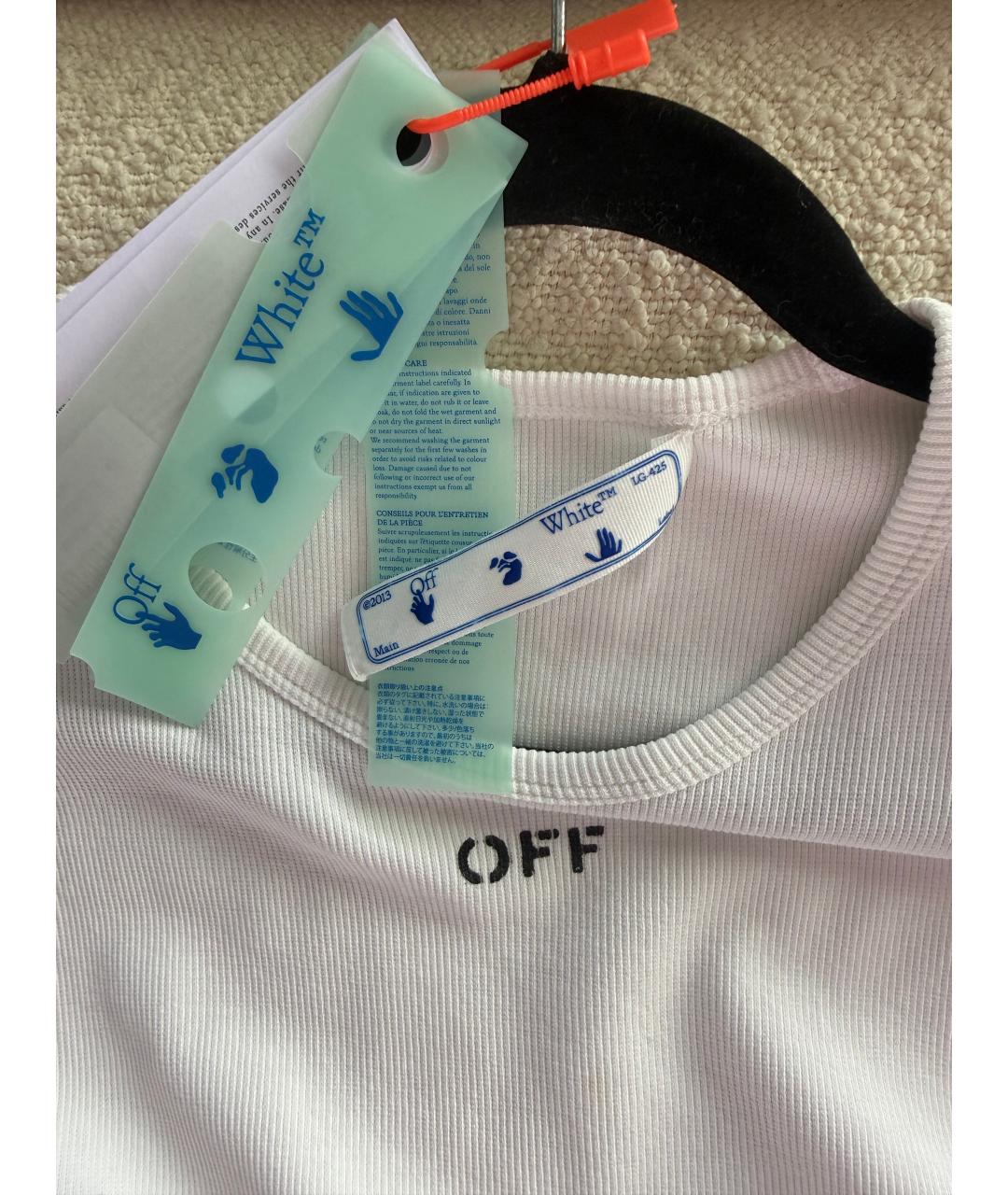 OFF-WHITE Белая футболка, фото 4