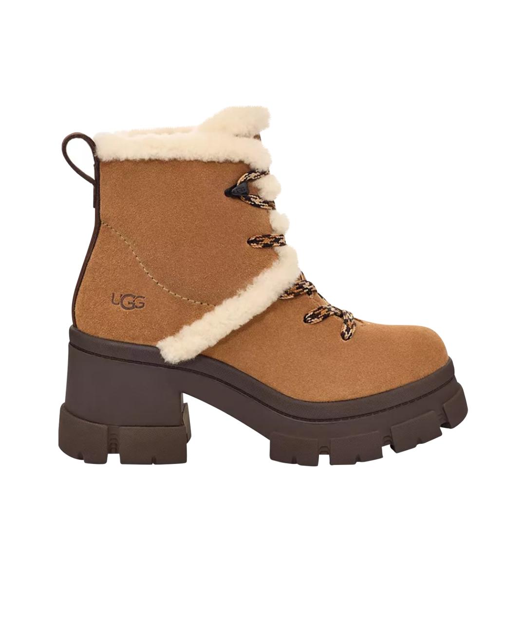 UGG AUSTRALIA Бежевые замшевые ботинки, фото 1