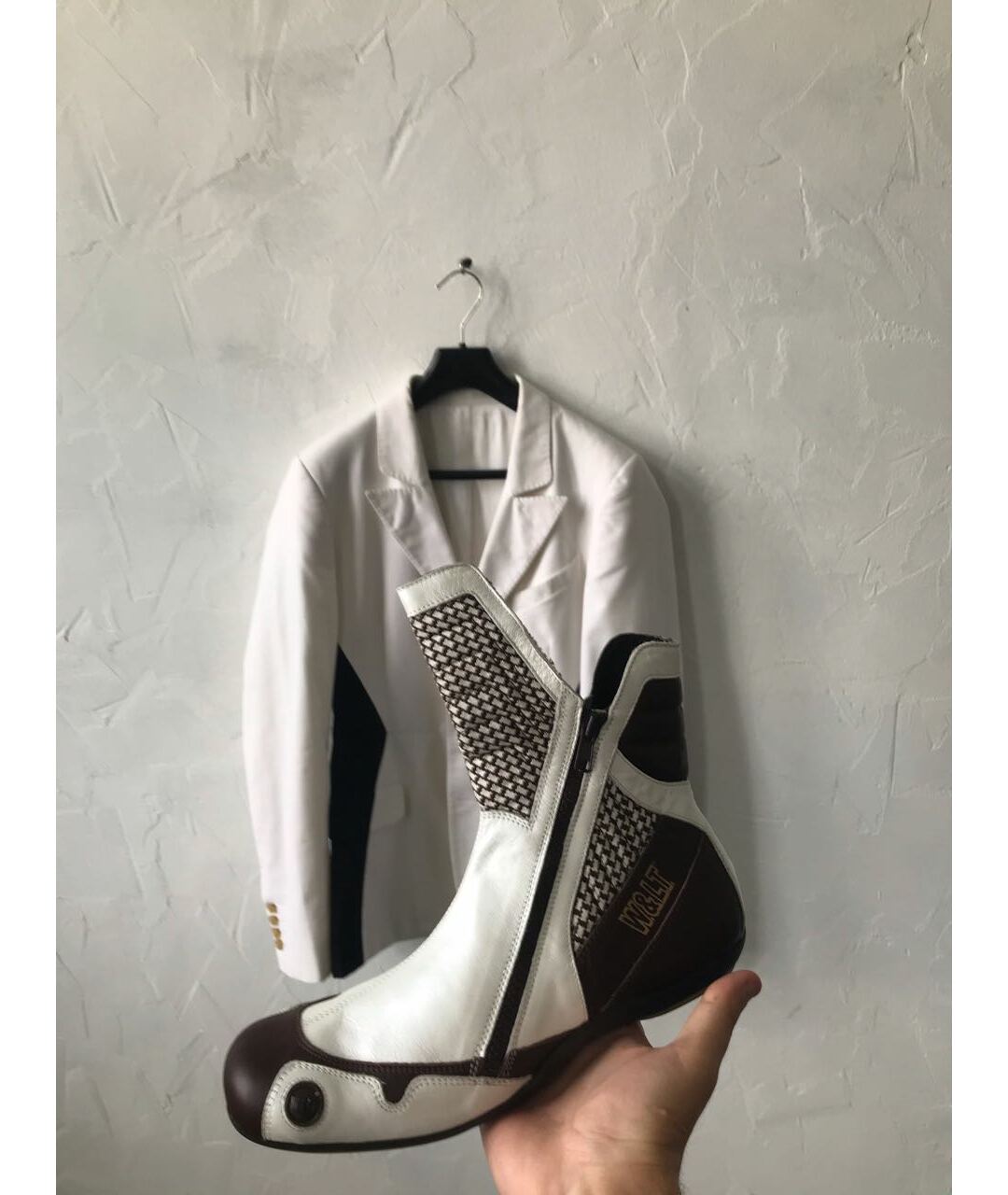 WALTER VAN BEIRENDONCK Мульти кожаные кроссовки, фото 9