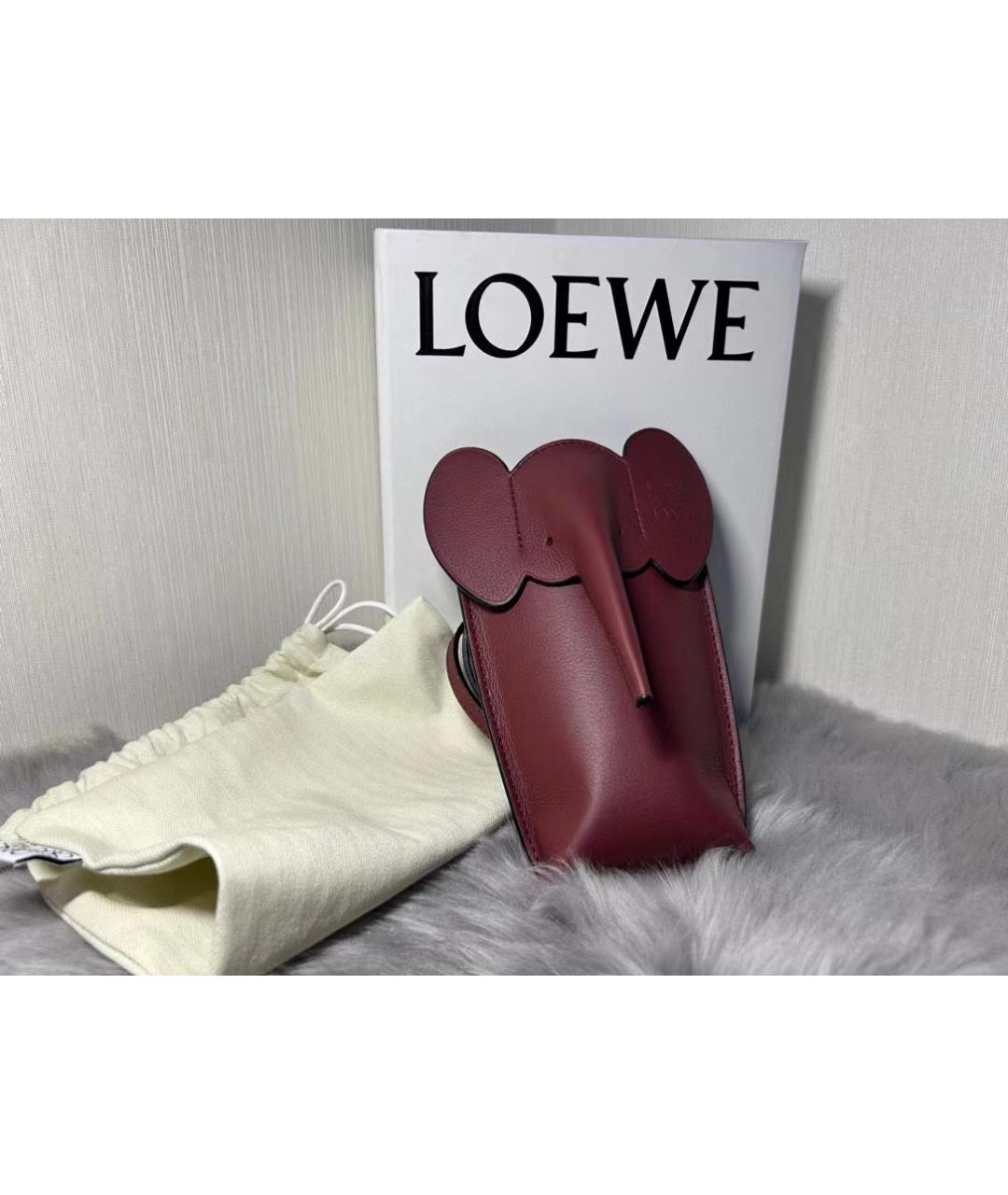LOEWE Коричневая кожаная сумка через плечо, фото 9