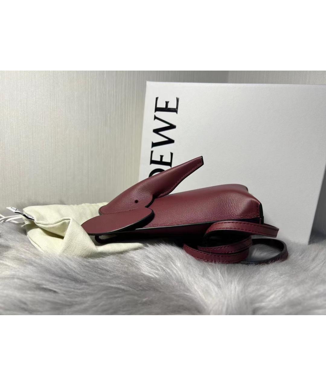 LOEWE Коричневая кожаная сумка через плечо, фото 6