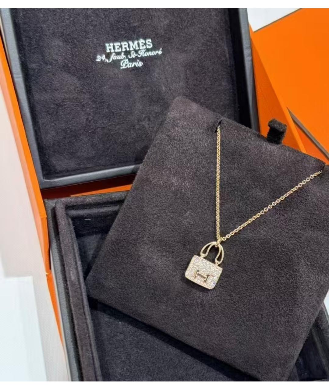 HERMES Колье из розового золота, фото 4