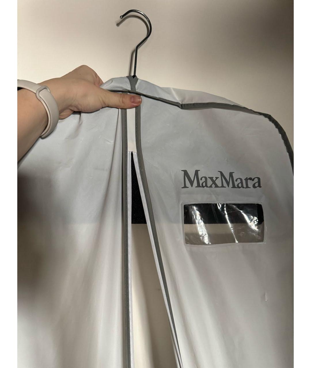 WEEKEND MAX MARA Коричневая шерстяная шуба, фото 4