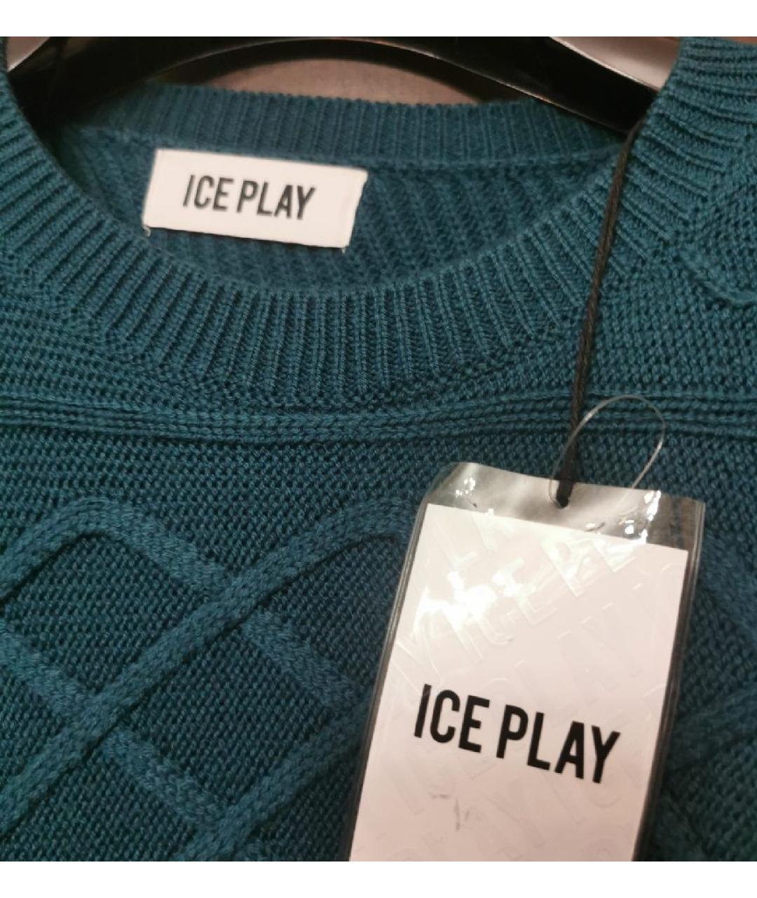 ICE PLAY Зеленый хлопко-эластановый джемпер / свитер, фото 3