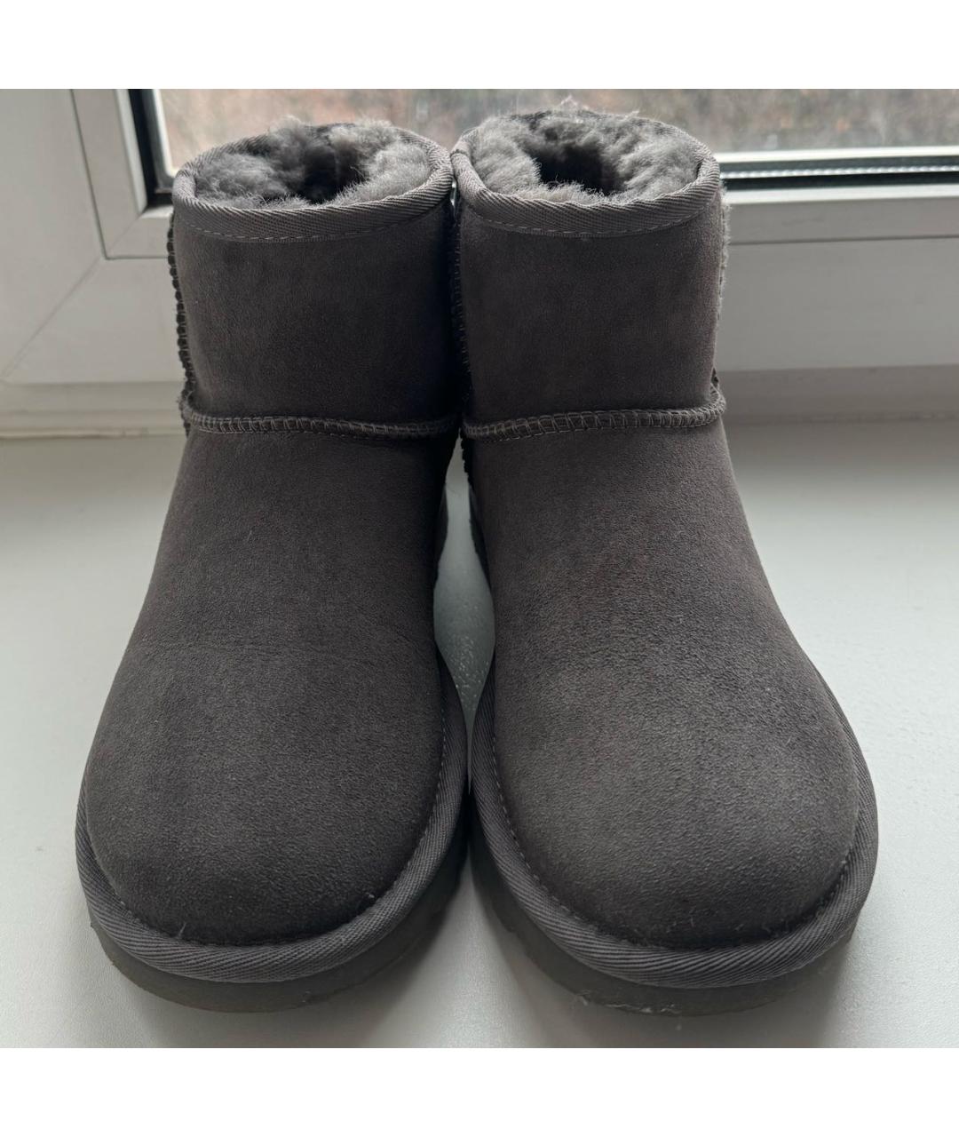 UGG AUSTRALIA Серые замшевые ботинки, фото 2