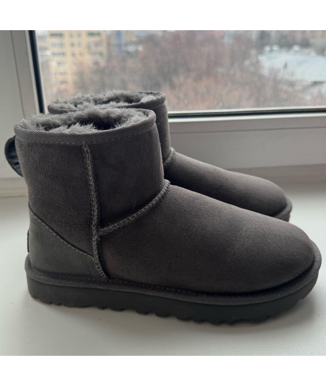 UGG AUSTRALIA Серые замшевые ботинки, фото 5