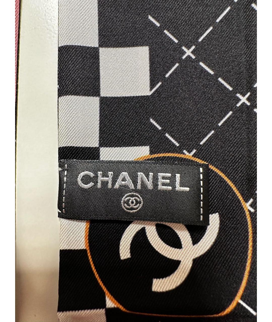 CHANEL Мульти шелковый шарф, фото 4