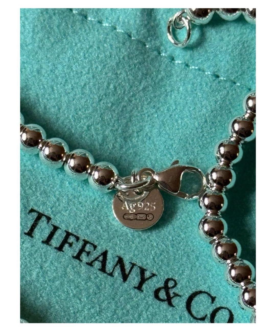 TIFFANY&CO Красный серебряный браслет, фото 5