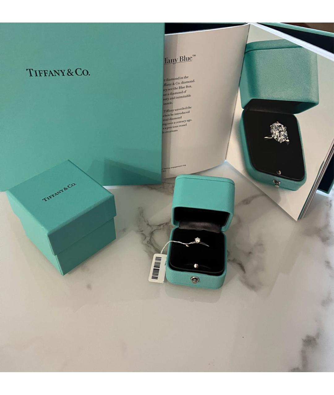 TIFFANY&CO Серебряное платиновое кольцо, фото 2