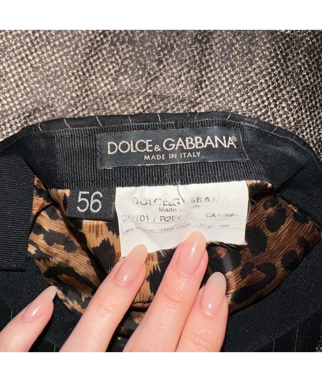 DOLCE&GABBANA Темно-синяя кепка, фото 6