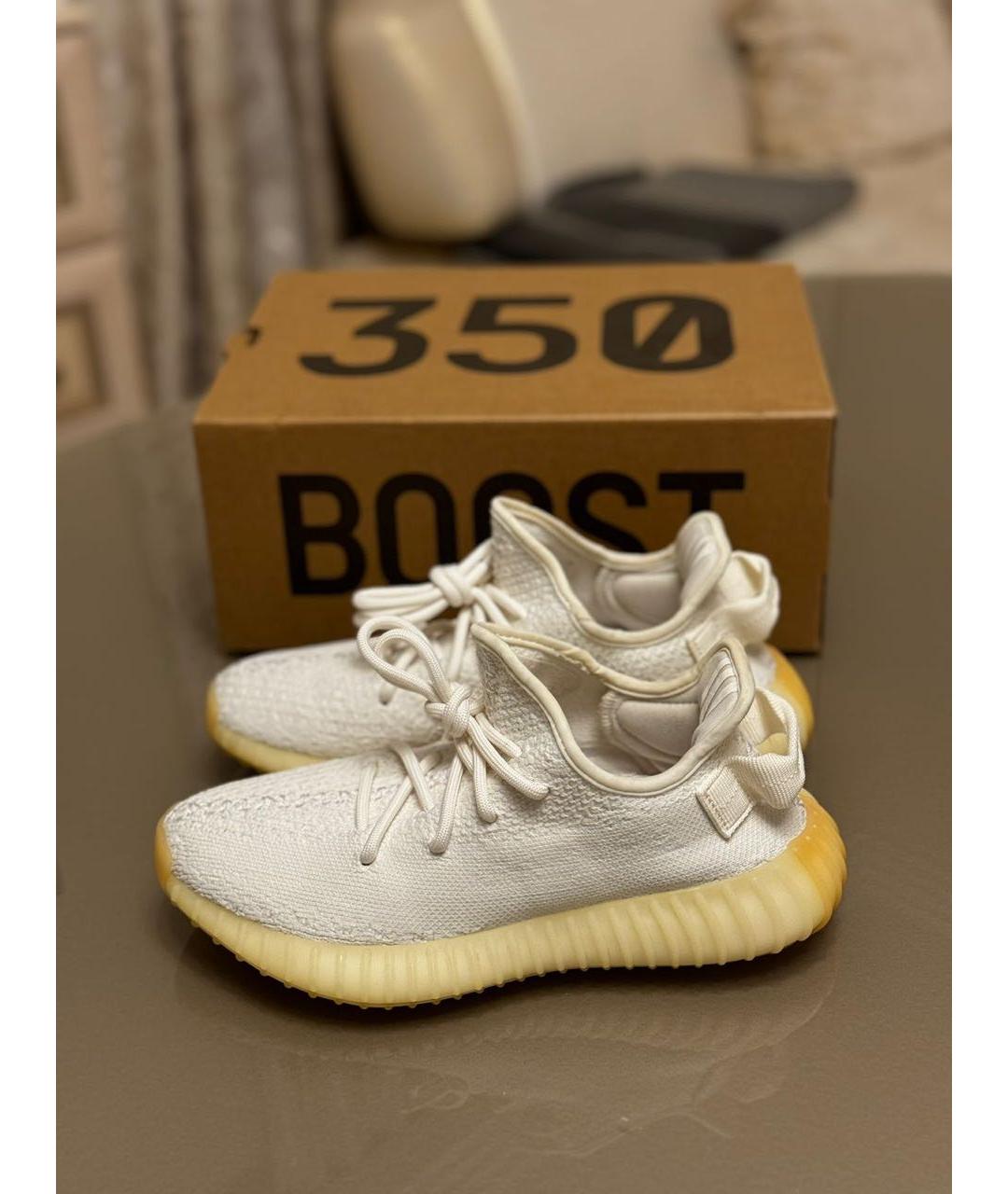 ADIDAS YEEZY Белые кроссовки, фото 4