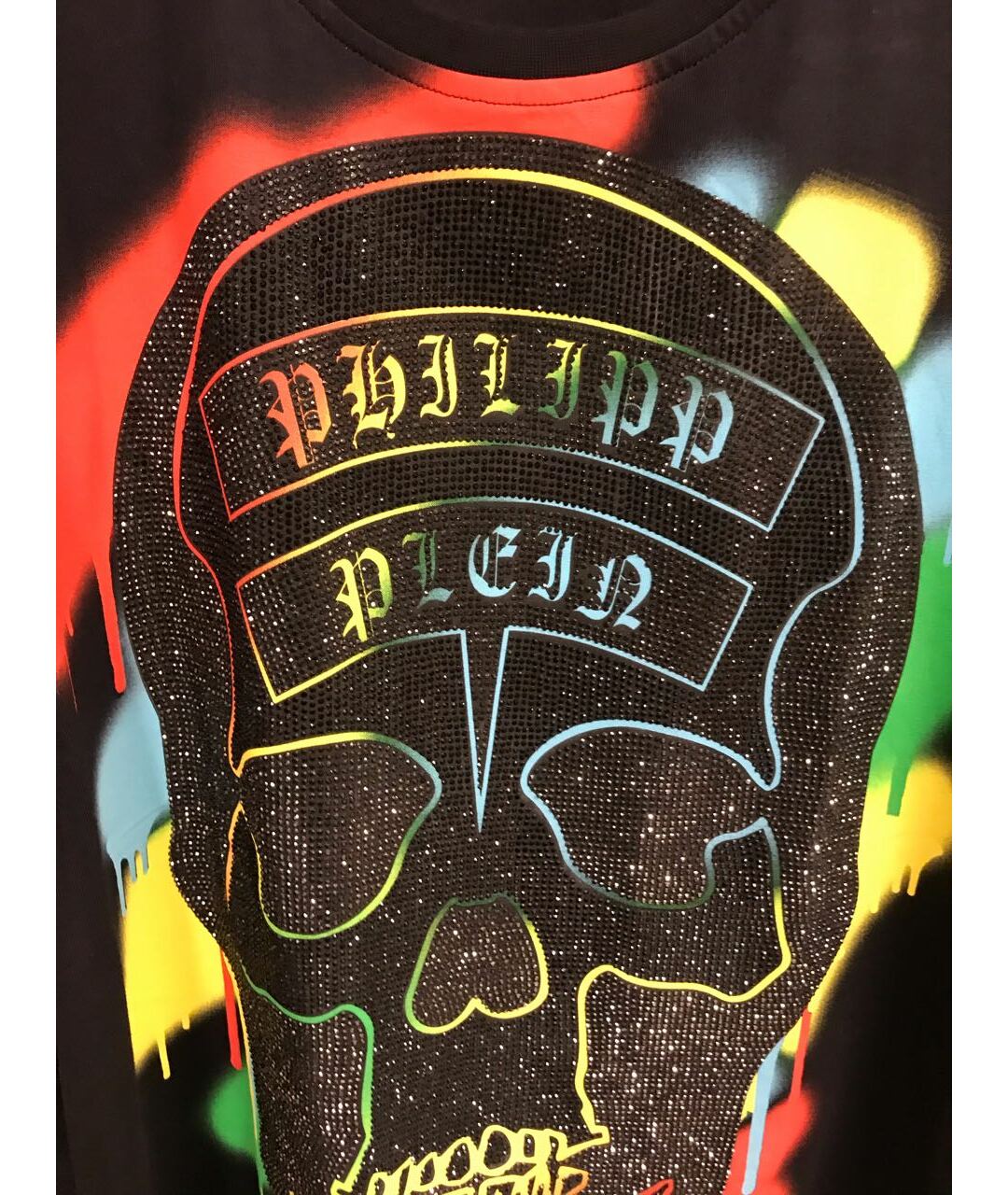 PHILIPP PLEIN Черная хлопковая футболка, фото 3