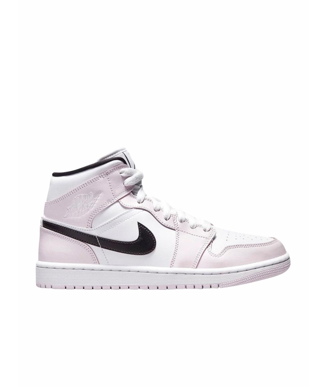 JORDAN Розовые кожаные кеды, фото 1