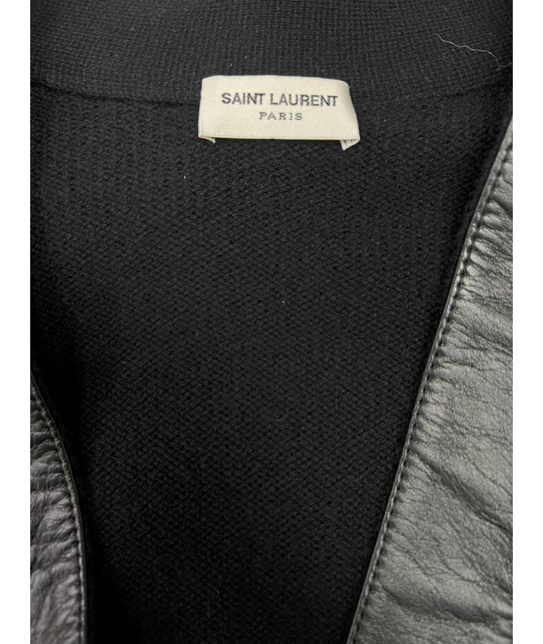 SAINT LAURENT Черный кардиган, фото 2