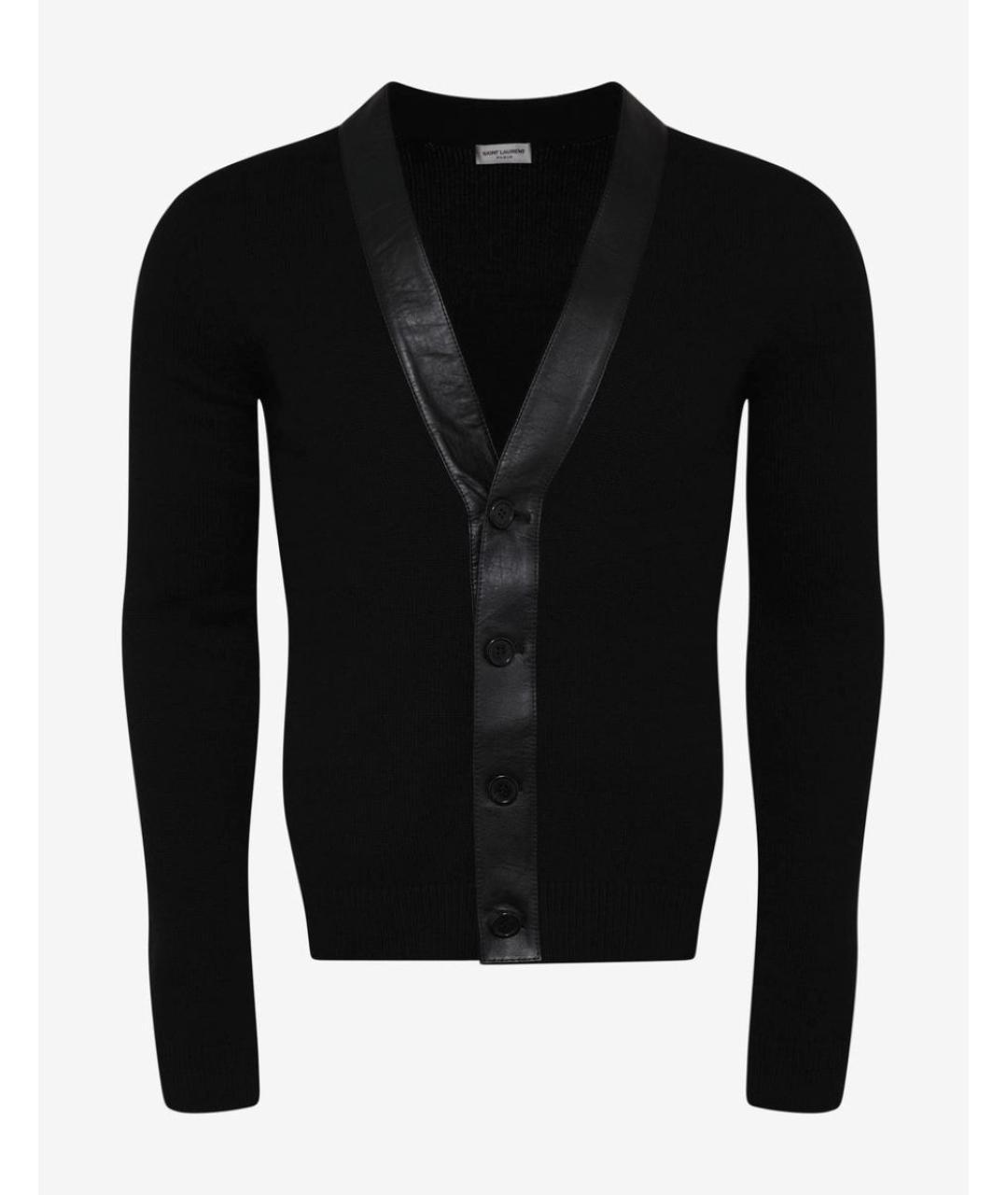 SAINT LAURENT Черный кардиган, фото 9