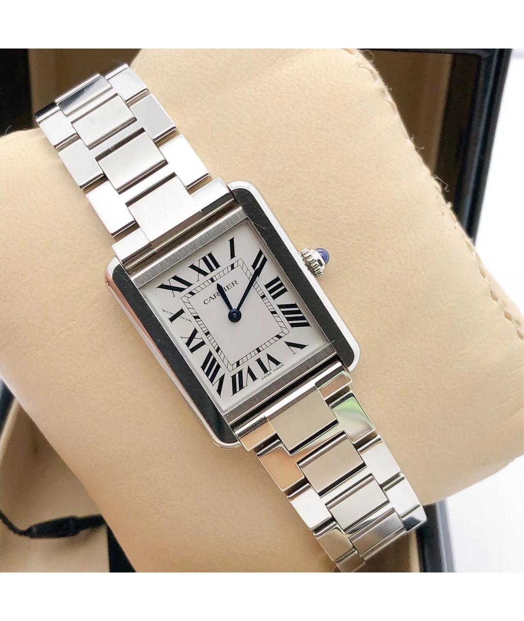 CARTIER Белые часы, фото 3