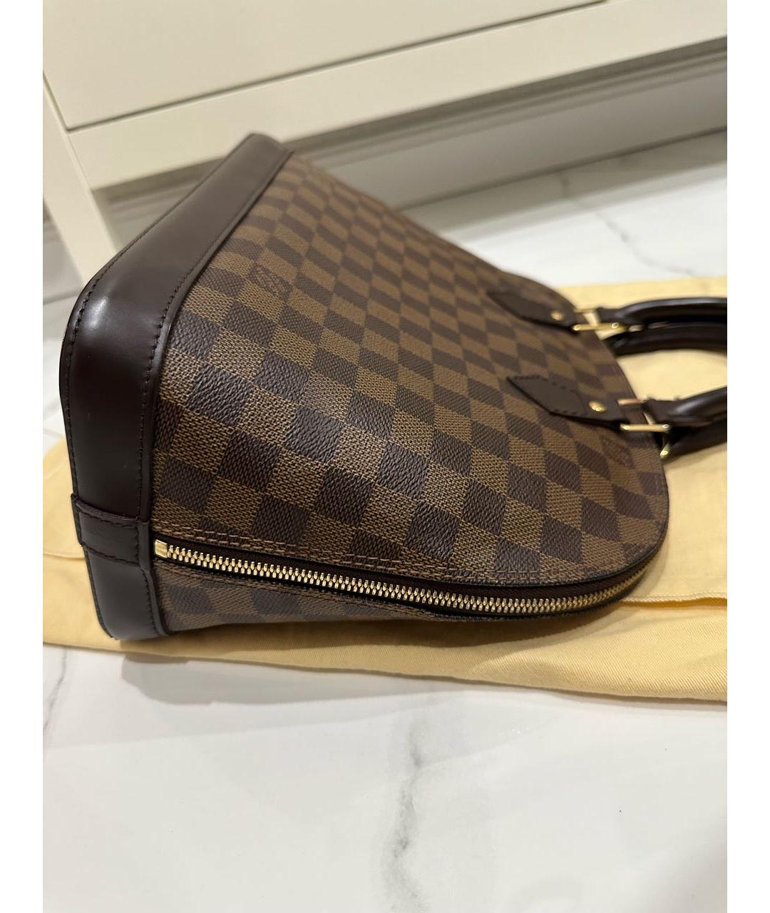 LOUIS VUITTON Коричневая сумка с короткими ручками, фото 3