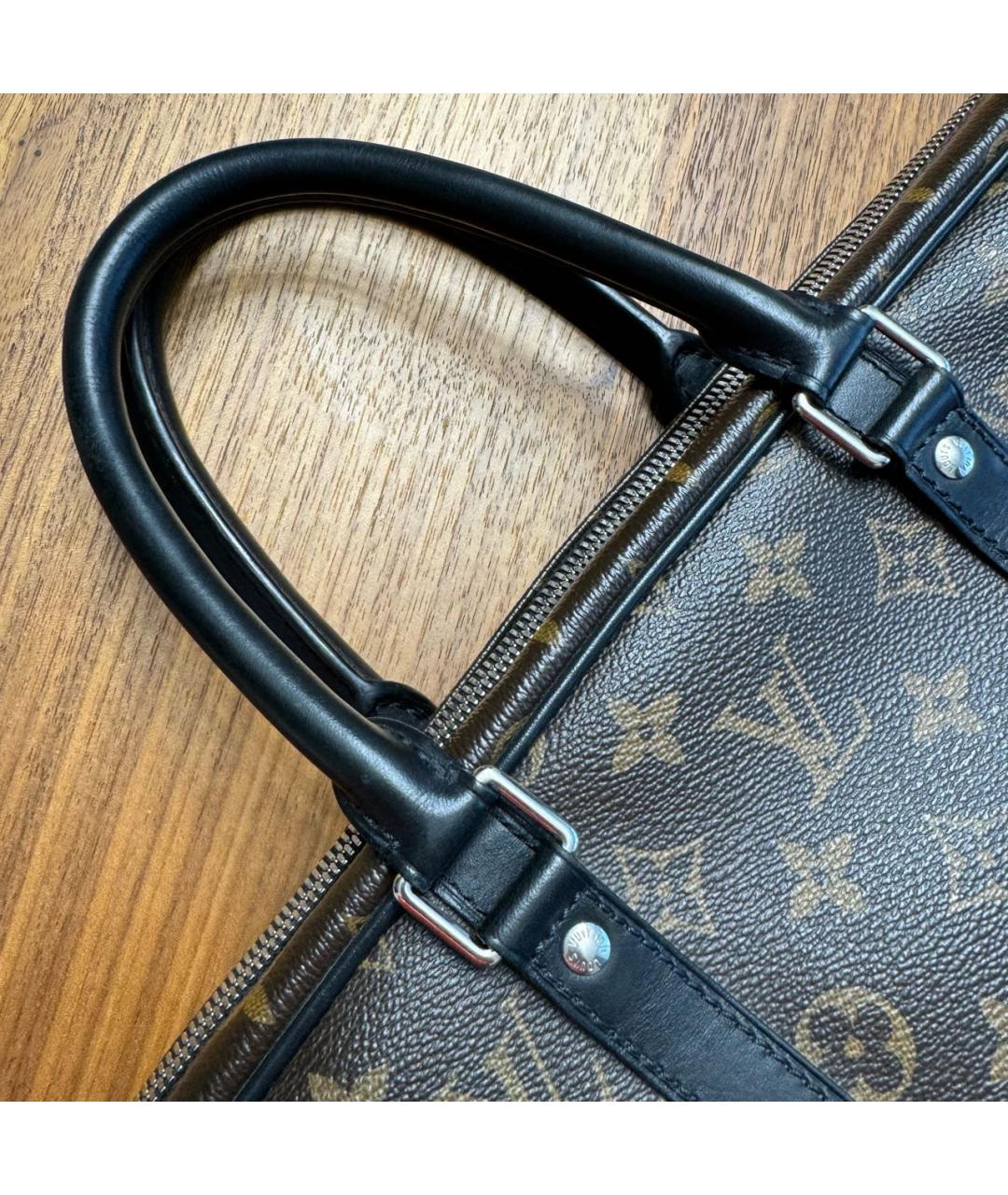 LOUIS VUITTON Коричневый портфель, фото 6