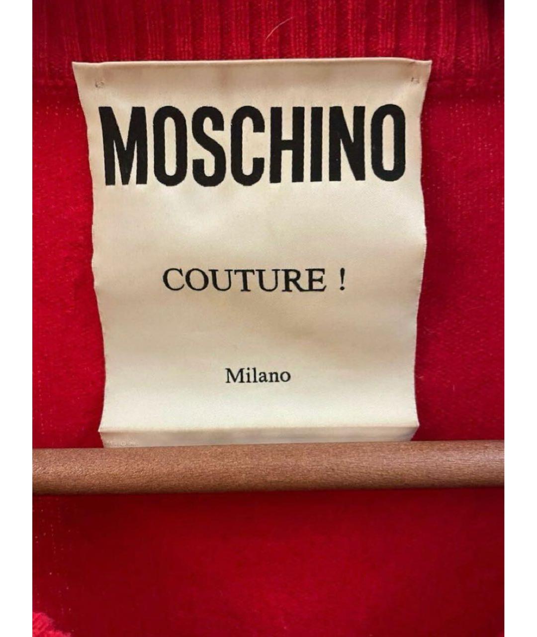 MOSCHINO Красный шерстяной джемпер / свитер, фото 3