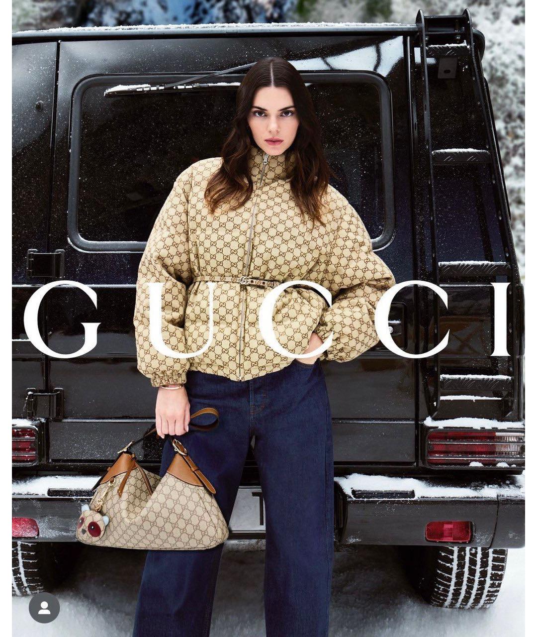 GUCCI Коричневый хлопковый пуховик, фото 5