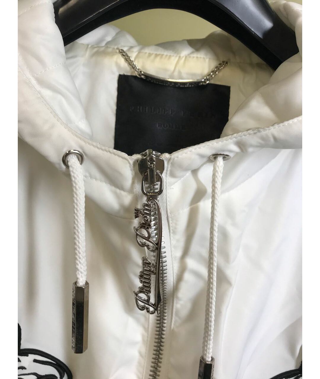 PHILIPP PLEIN Белая полиэстеровая куртка, фото 5