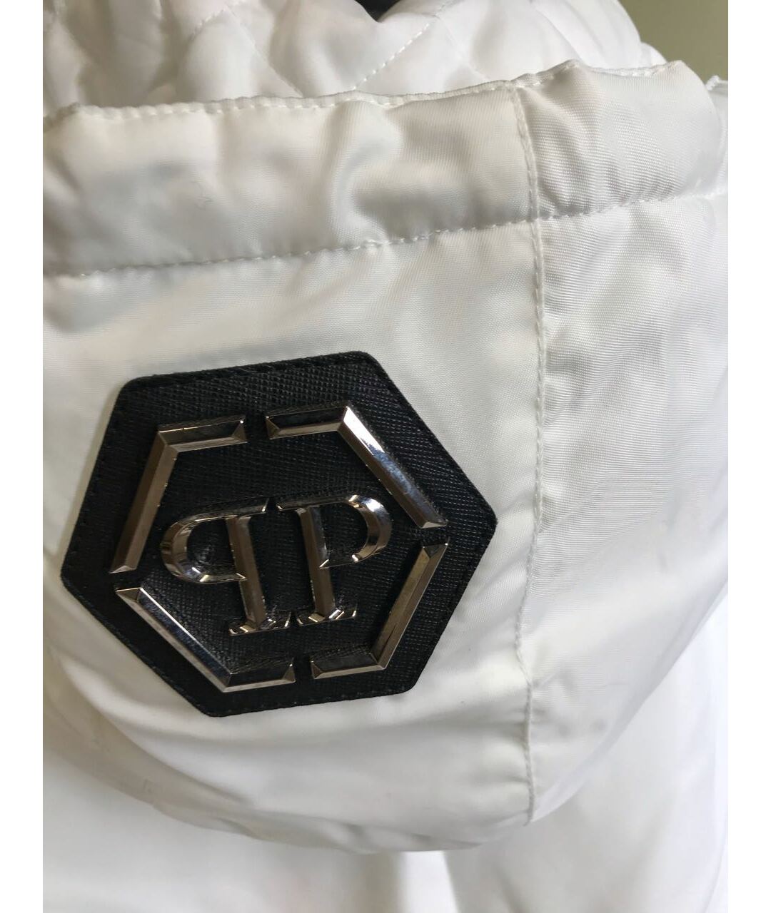 PHILIPP PLEIN Белая полиэстеровая куртка, фото 3