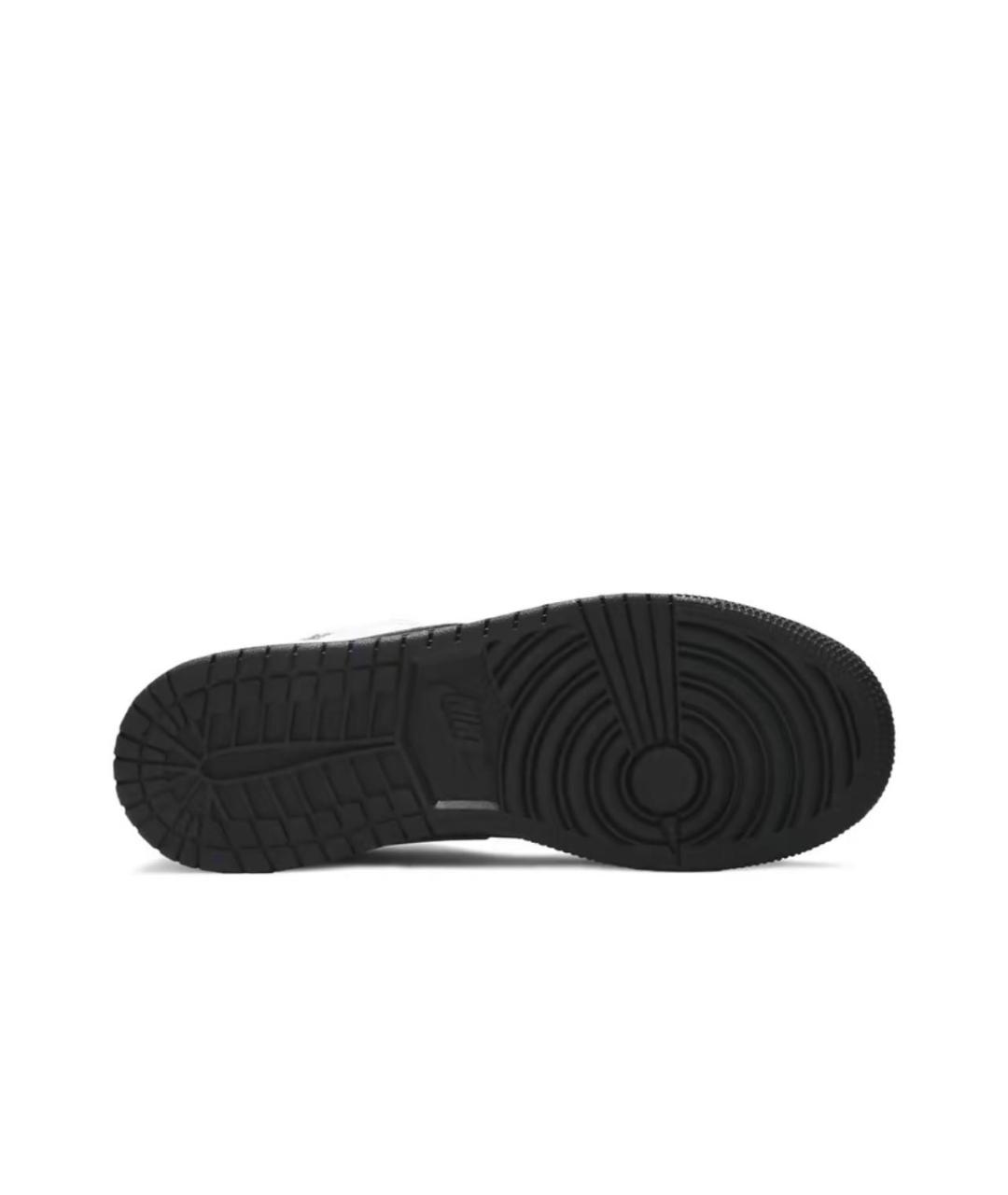 JORDAN Черные кожаные кеды, фото 4