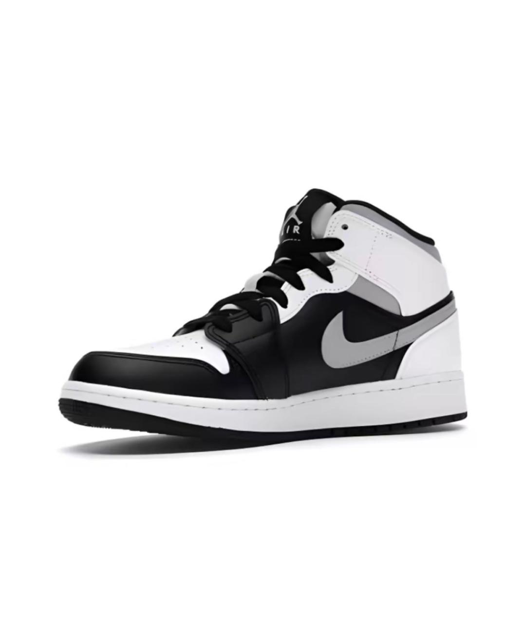 JORDAN Черные кожаные кеды, фото 2